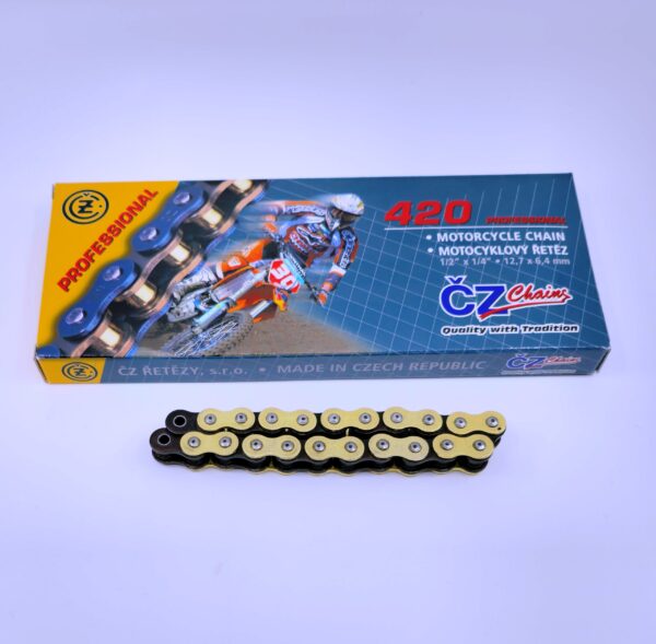 Chain CZ 420 MX Gold - 120 links