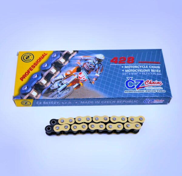 Chain CZ 428 MX Gold- 130 links